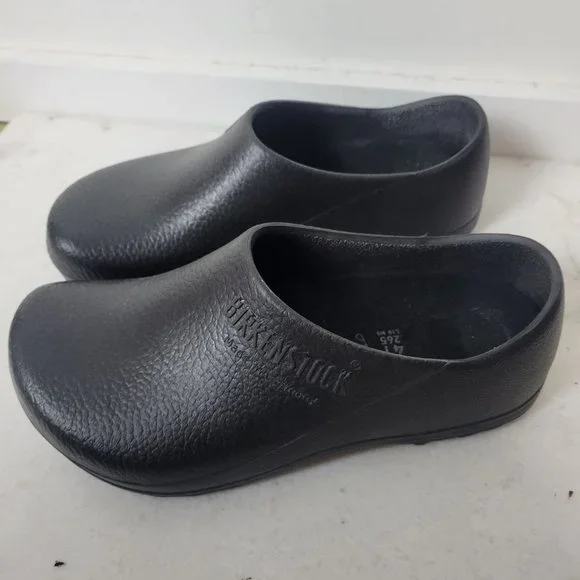 Birkenstock Size 41 Profi-Birki Polyurethane Black Vegan Clogs Black Unisex - Picture 6 of 12